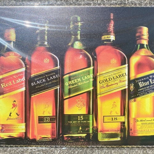 Red Label Black Label Whiskey Schild 30x20 70001