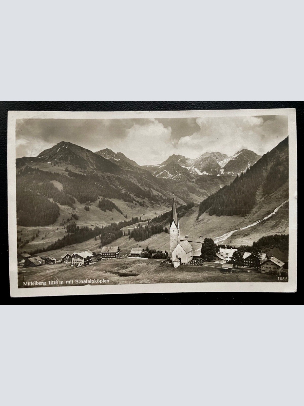 Mittelberg Schafalpköpfen Dorf Gebirge Berg Vorarlberg Österreich 600159A TH D