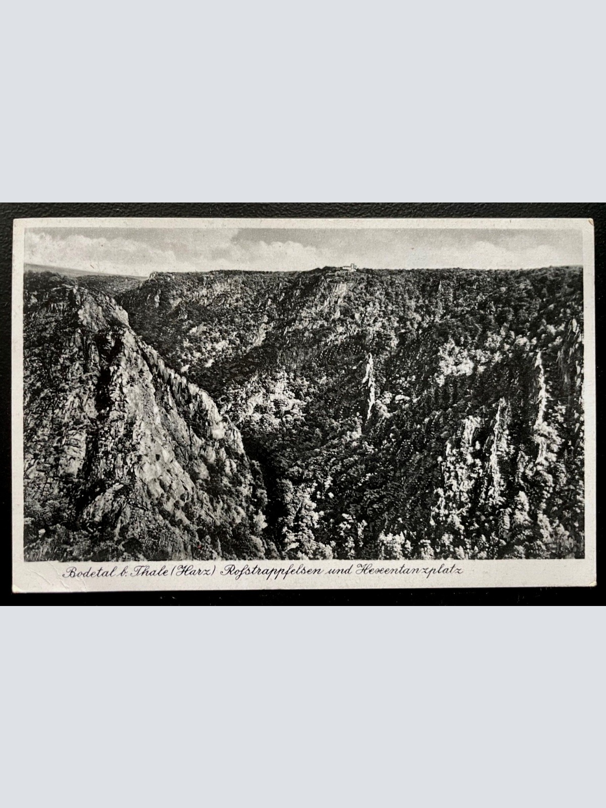 Bodetal Thale Harz Rofstrappenfelsen Berg Sachsen-Anhalt Deutschland 600134A D