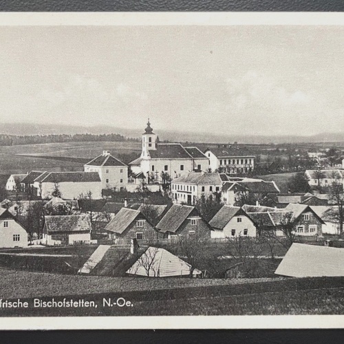Sommerfrische Bischofstetten Ort Kirche Gebäude Niederösterreich 600128A TH D