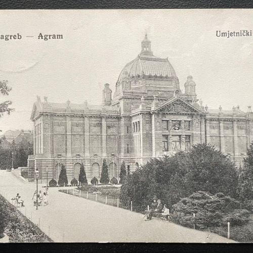 Zagreb Agram Umjetnički paviljon Kunstpavillon Kroatien Jugoslawien 600120A TH D