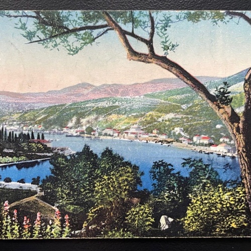 Gruž Gravosa Hafen Ufer Baum Landschaft Malerei Dubrovnik Kroatien 600115A TH D