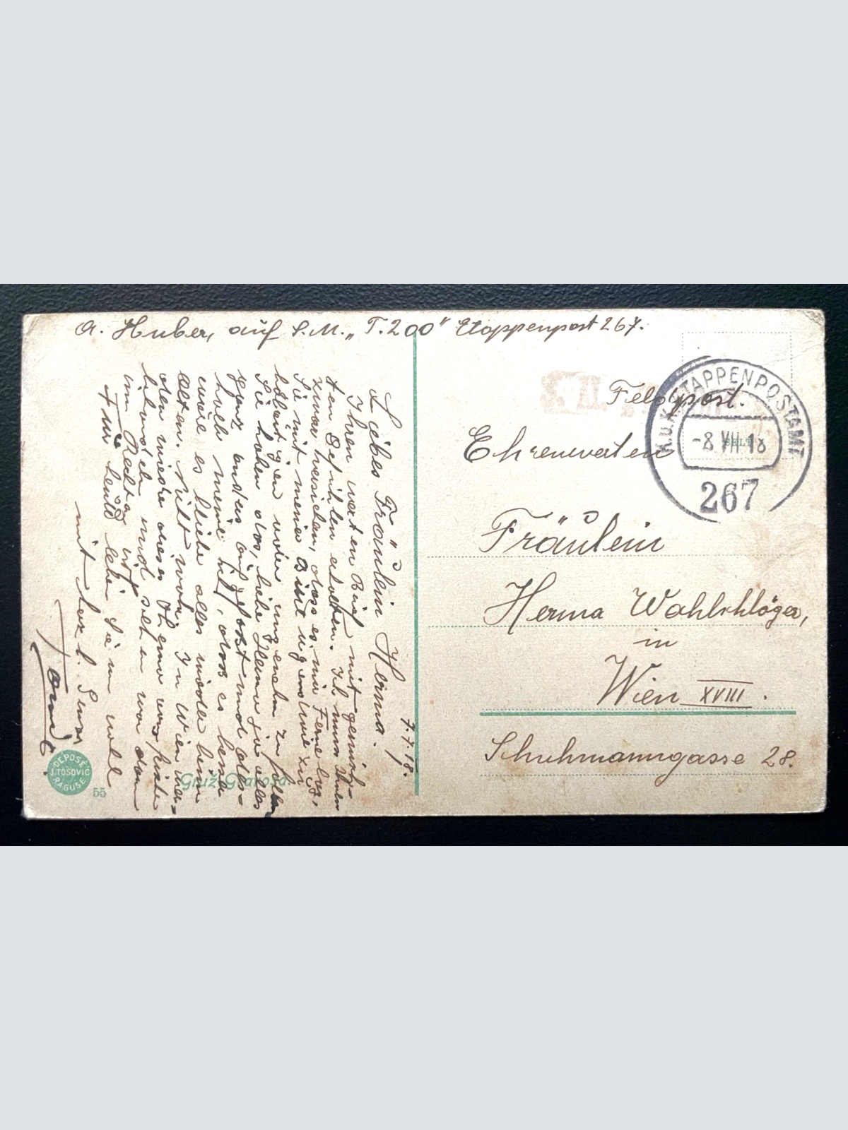 Gruž Gravosa Hafen Ufer Baum Landschaft Malerei Dubrovnik Kroatien 600115A TH D