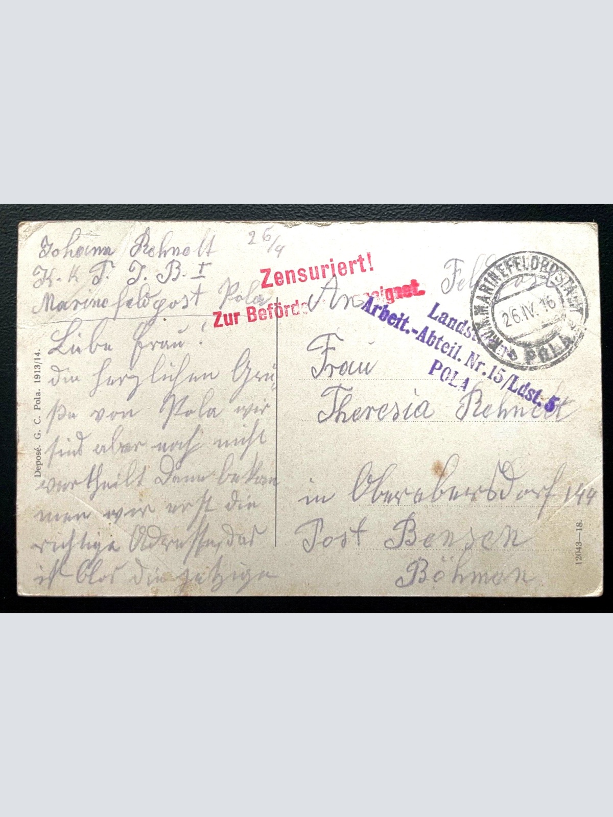 Pola Panorama Stadt Amphitheater Strasse Gebäude Pula Isrien Kroatien 600116A D