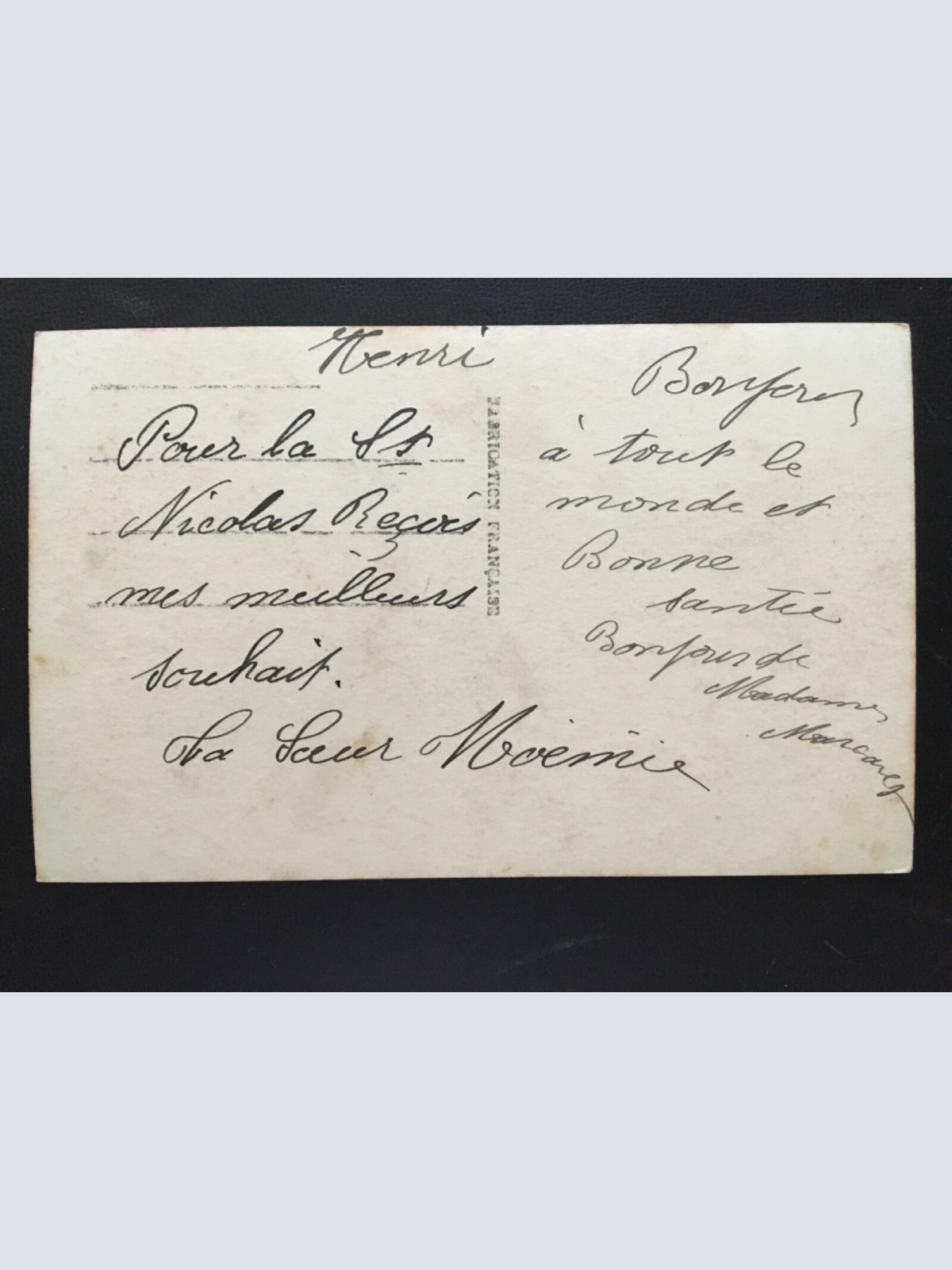 Bonne Fete - Alles Gute zum Geburtstag - Blumen Rosen - Künstlerkarte 180164 TH