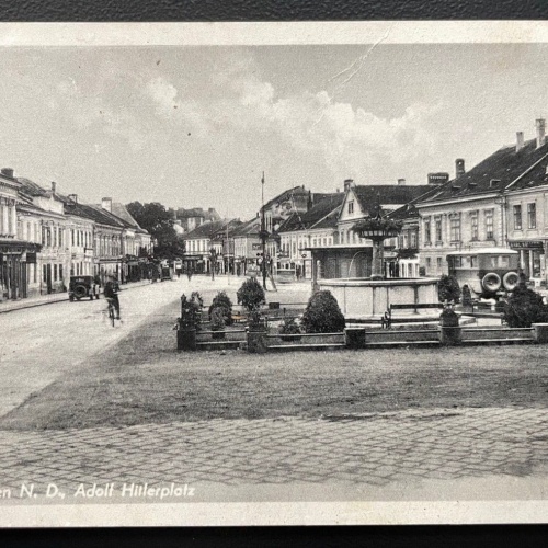 Amstetten A.Hitlerplatz Stsdt Autos Oldtimer Gebäude Niederösterreich 600107A D