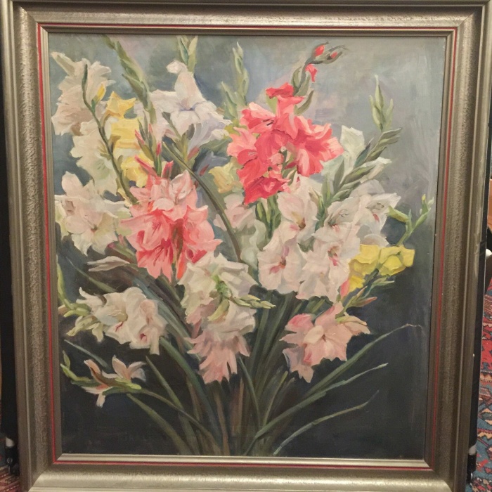 Stilleben Blumen Maria Kiraly Öl/Leinwand gerahmt 18016