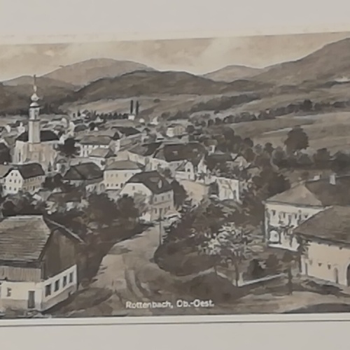 Oberösterreich Rottenbach Kirche Hügel Landschaft Vierkanter 600694A ShOÖ