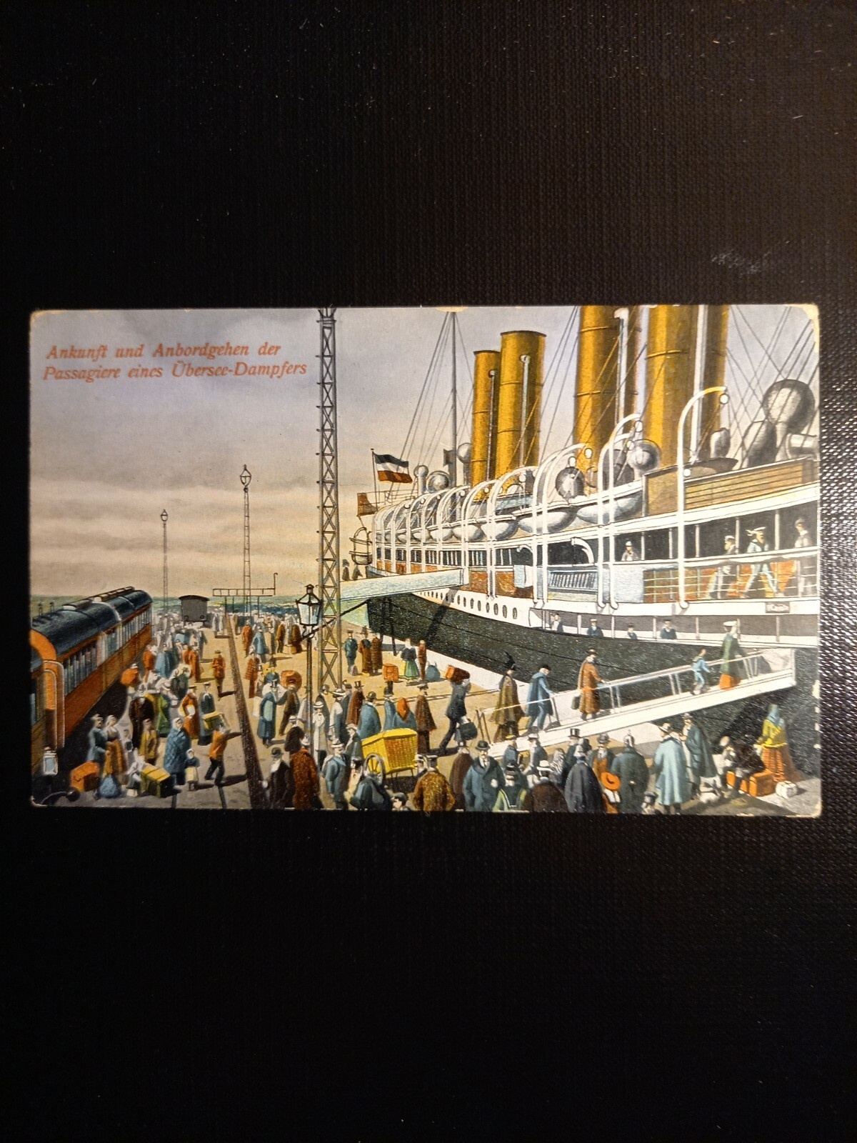 Passagiere eines Übersee Dampfers 410286 gr C