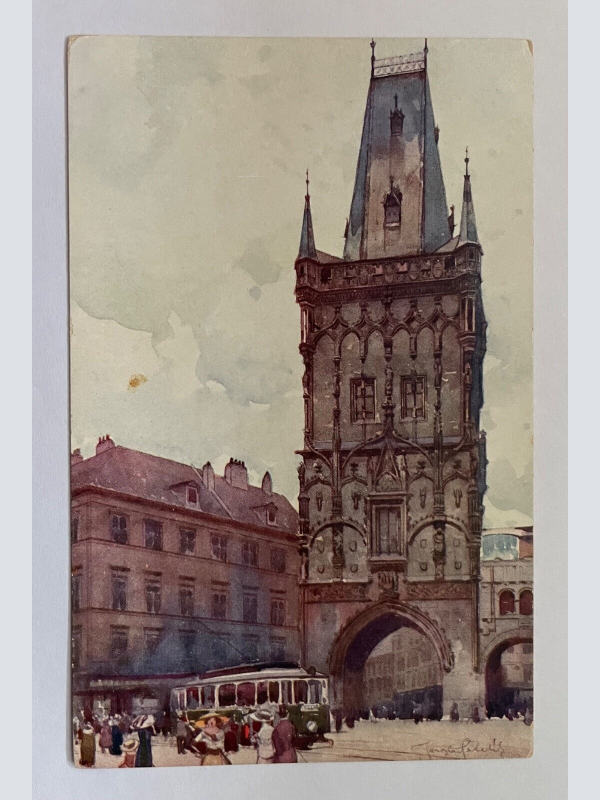 Prag Praha Prager Pulverturm Prašná Brána Tor Turm Stadt Tschechien 711 K TH