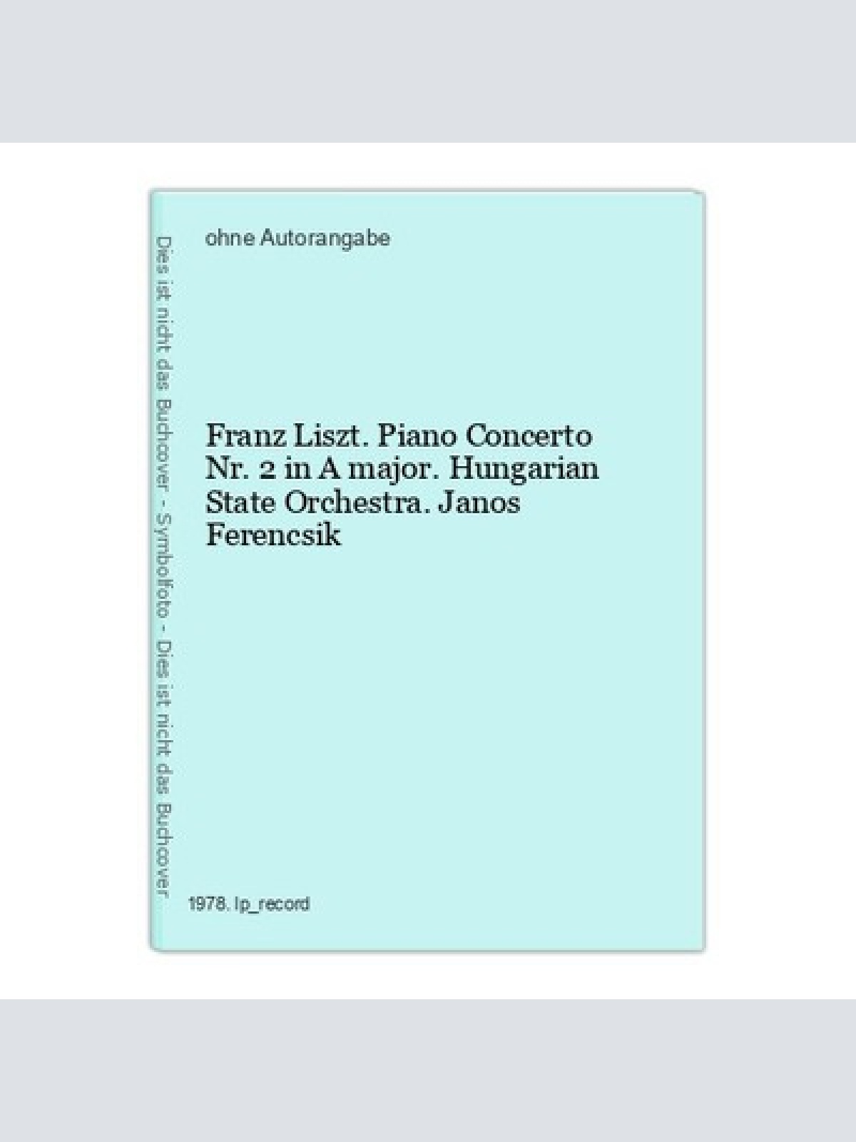 Franz Liszt. Piano Concerto Nr. 2 in A major. Hungarian State Orchestra. Janos F