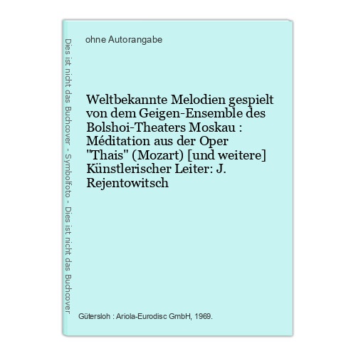 Weltbekannte Melodien gespielt von dem Geigen-Ensemble des Bolshoi-Theaters Mosk