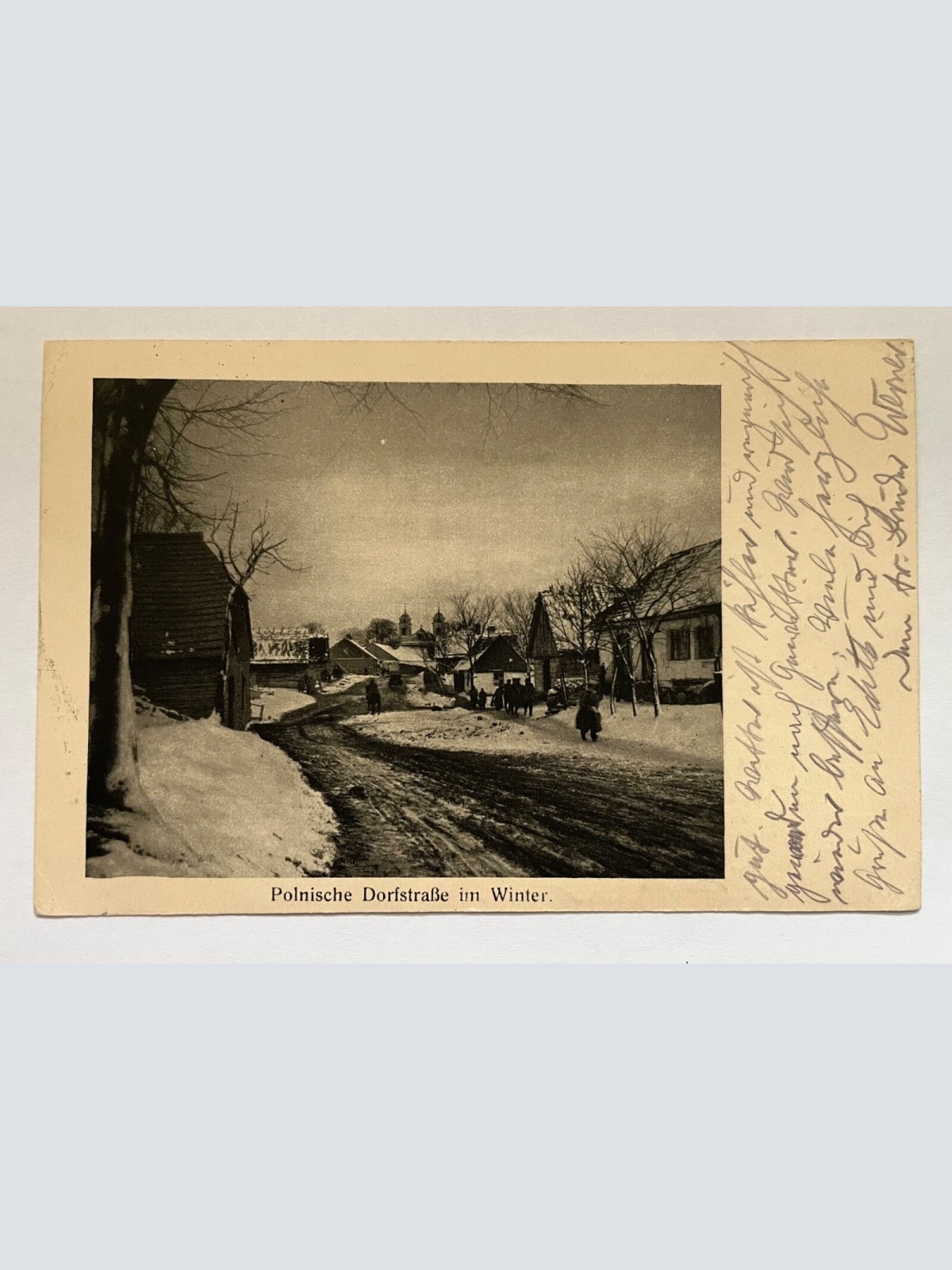 Polnische Dorfstraße Im Winter Schnee Dorf Häuser Polen 410713 K TH