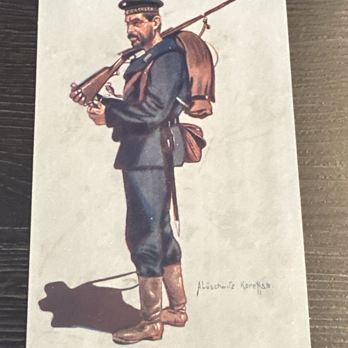 sign Alüschwitz Koreffski Matrose Kaiserliche Marine Sachsen Rotes Kreuz 8400 J