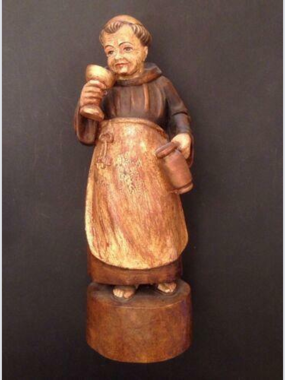 Mönch Holz handgeschnitzt ca. 40 cm Hoch 12479