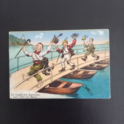 Drei Burschen über den Rhein 401093 gr A