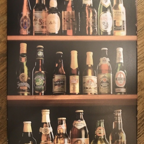 Nostalgie Vintage Blechschild „Beers of the world“ 30x20  300011