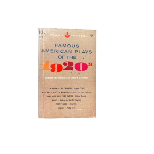 4762 FAMOUS AMERICAN PLAYS OF THE 1920'S. Dell Publishing