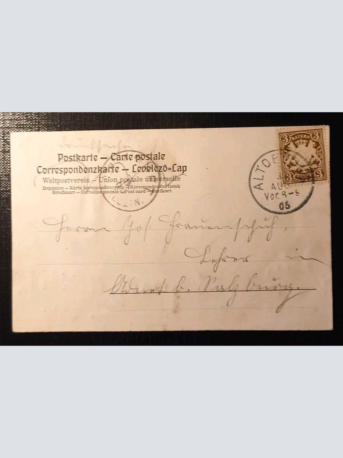 Altötting Kapellenplatz Prägekarte 500253 H Gr