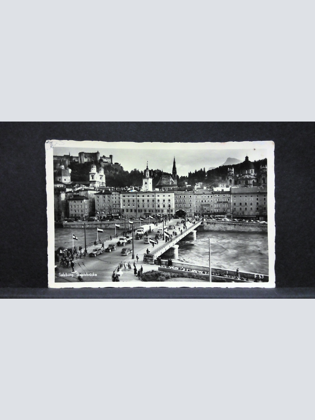 Salzburg Staatsbrücke Festung Hohensalzburg JW165708