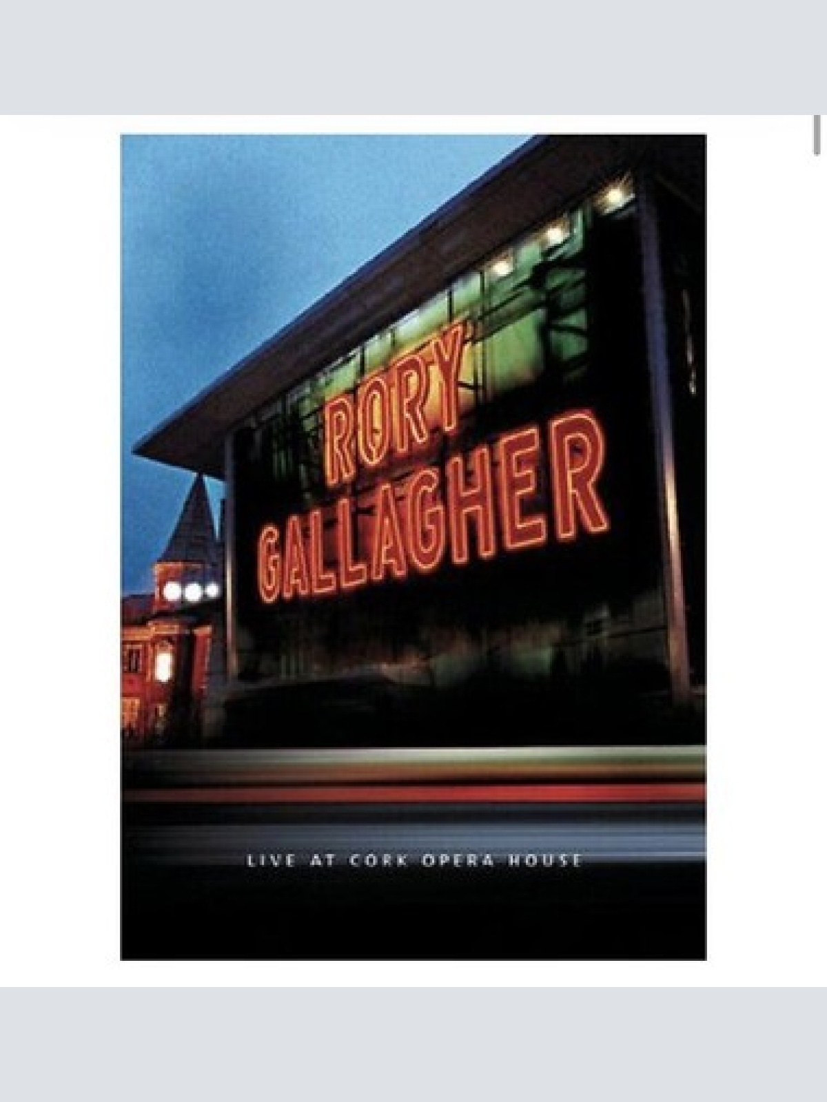 1533 Sony RORY GALLAGHER - LIVE AT CORK OPERA HOUSE HC