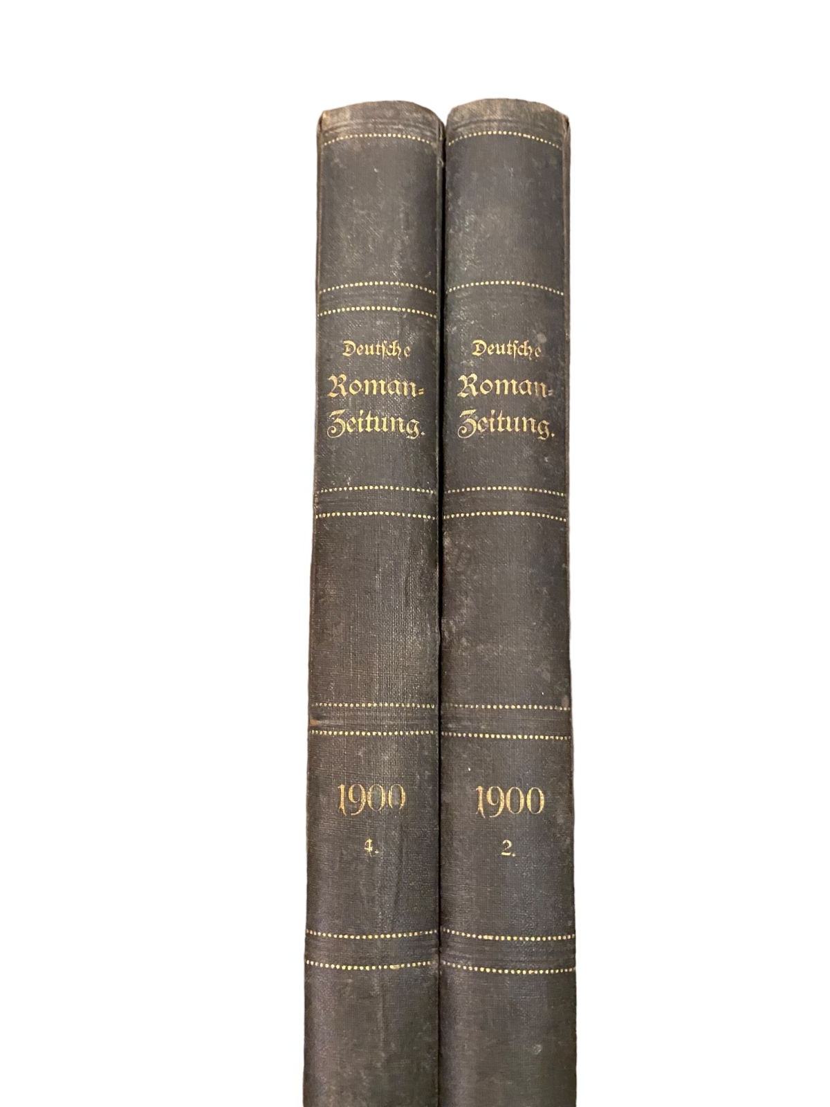 4264 DEUTSCHE ROMAN-ZEITUNG. 37. JAHRGANG, ZWEITER BAND, VIERTER BAND HC 2 Bde