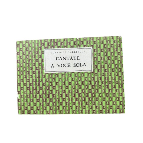6674 Domenico Gabrielli CANTATE A VOCE SOLA. BOLOGNA 1691. ARCHIVUM MUSIC