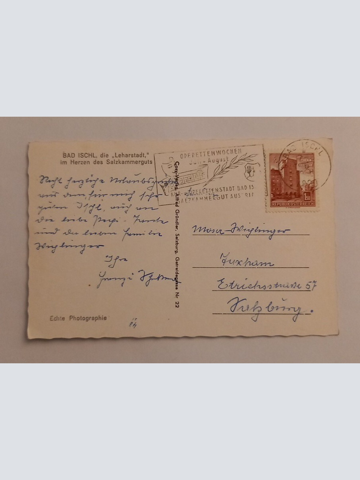 Bad Ischl im Salzkammergut 600594A gr D