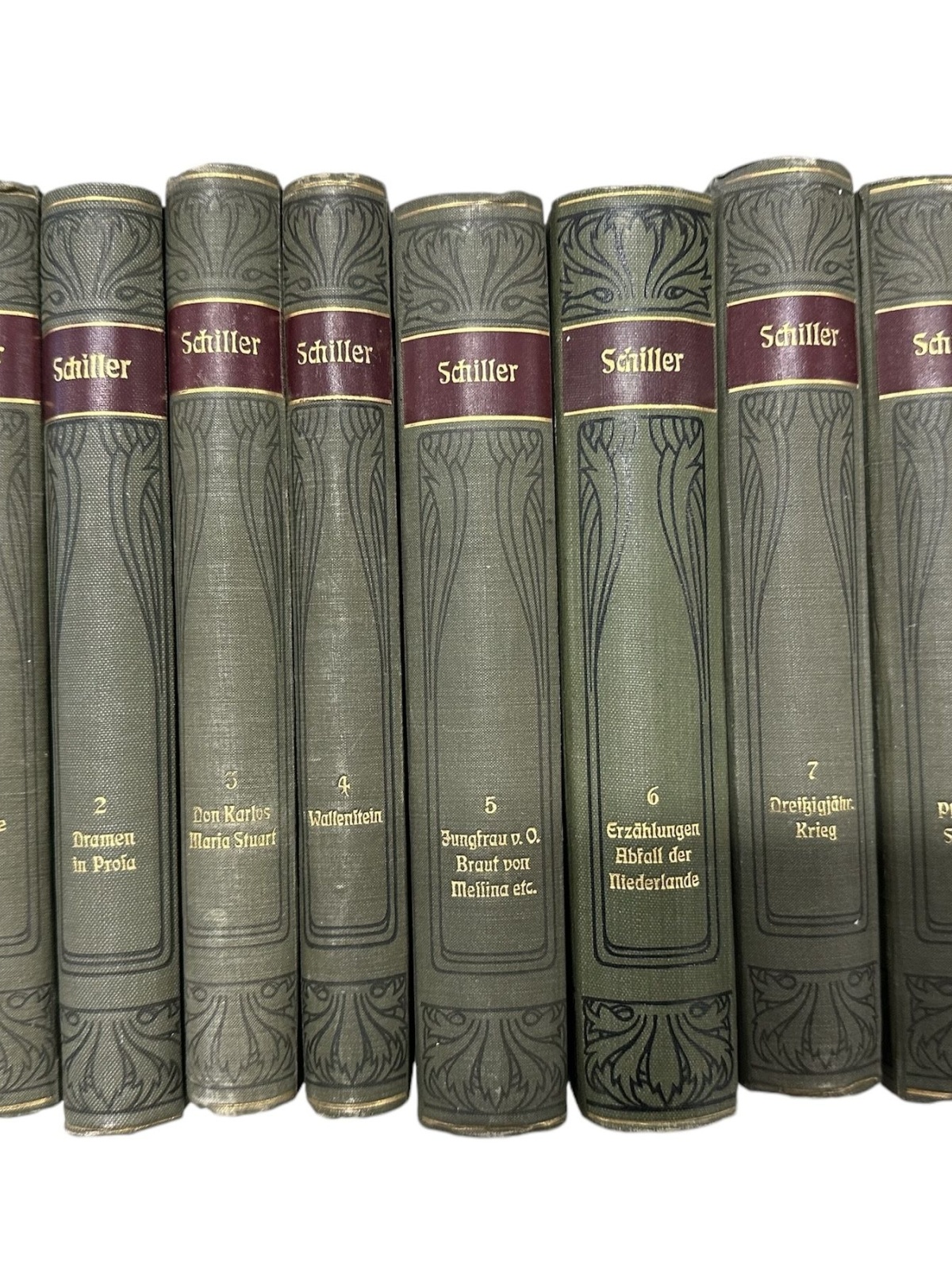 6270 Friedrich Schiller SCHILLERS WERKE: BÄNDE 1-8 HC +Abb 8 Bde