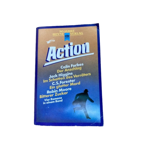 ACTION 4 Romane in 1 Bd. 50-jähriges Jubiläum Heyne +Abb