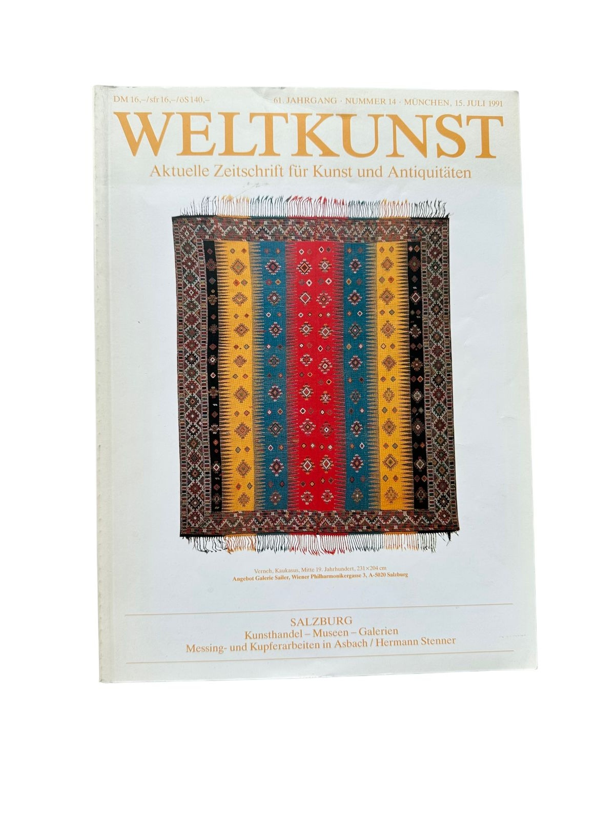 4779 C. A. Breuer WELTKUNST. AKTUELLE ZEITSCHRIFT FÜR KUNST UND ANTIQUITÄTEN. 61