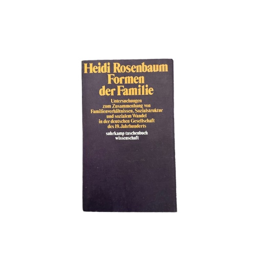 7120 Heidi Rosenbaum FORMEN DER FAMILIE +Ilus Suhrkamp