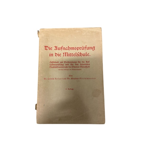 9059 Heinrich Kolar DIE AUFNAHMEPRÜFUNG IN DIE MITTELSCHULE. HILFSBUCH ZUR VORB