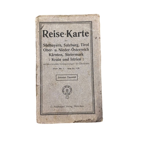 3876 KARTE F SüdBAYERN SZB TIROL OBER/NIEDERÖ. KÄRNTEN STEIERM. KRAIN ISTRIEN