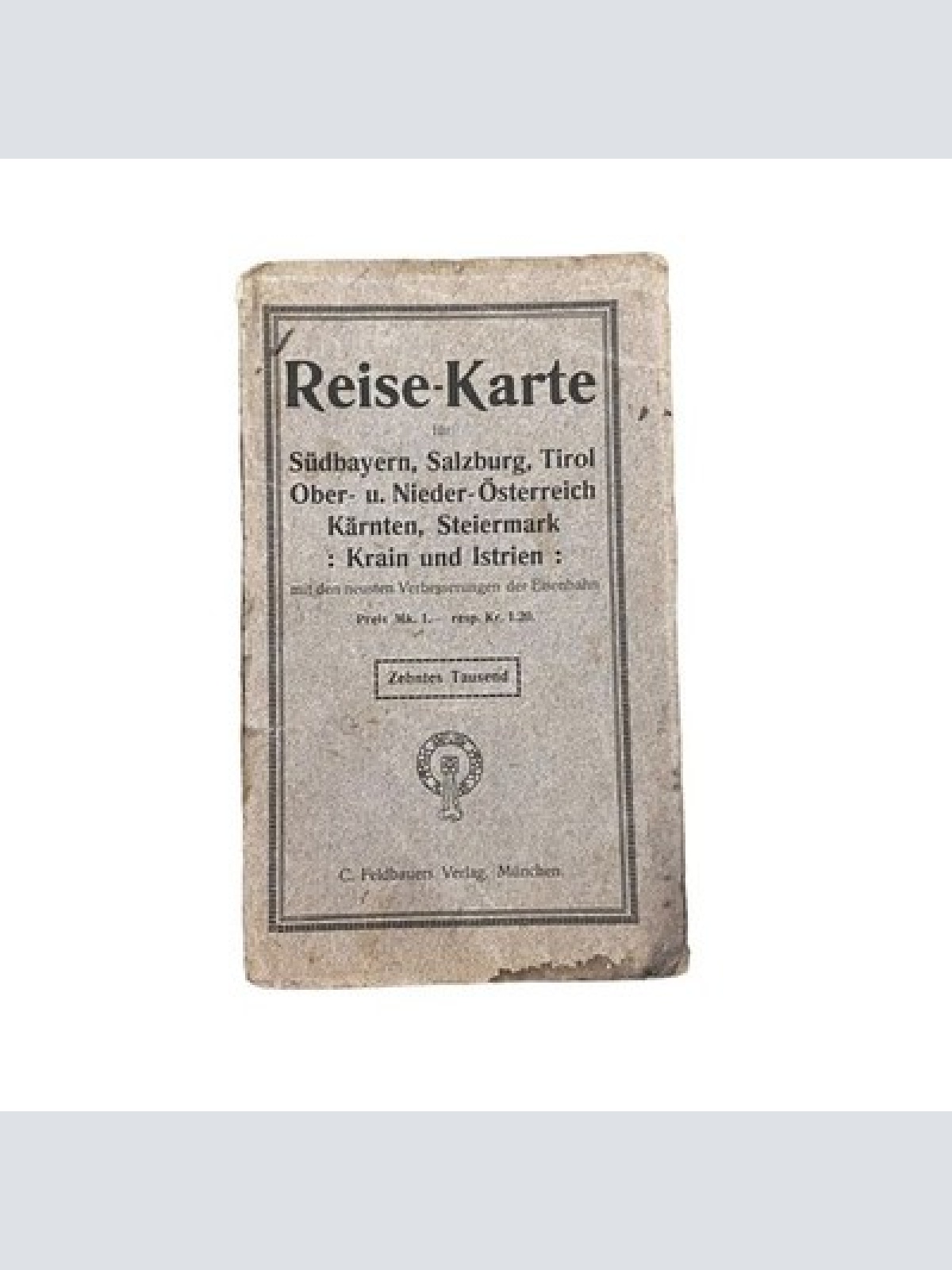 3876 KARTE F SüdBAYERN SZB TIROL OBER/NIEDERÖ. KÄRNTEN STEIERM. KRAIN ISTRIEN