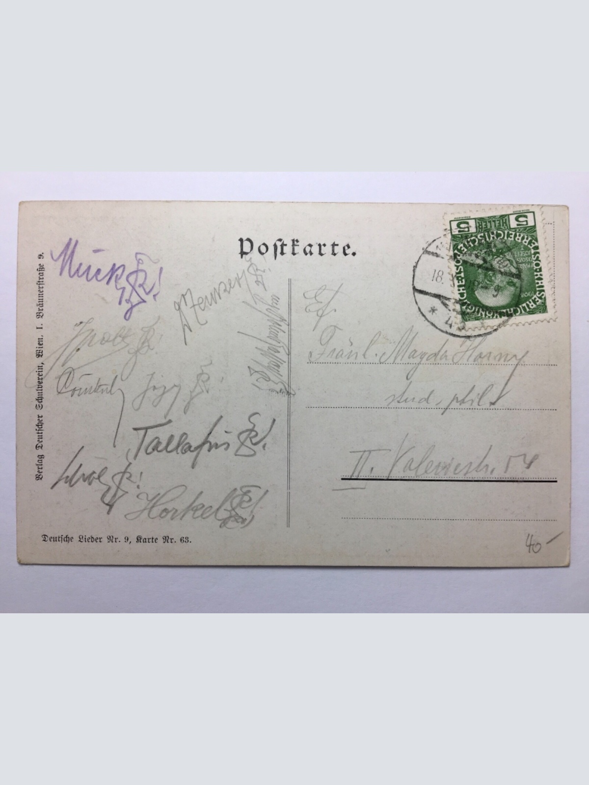 Deutscher Schulverein - Die Glocke - Wer nicht liebt... / Künstlerkarte 30130 TH