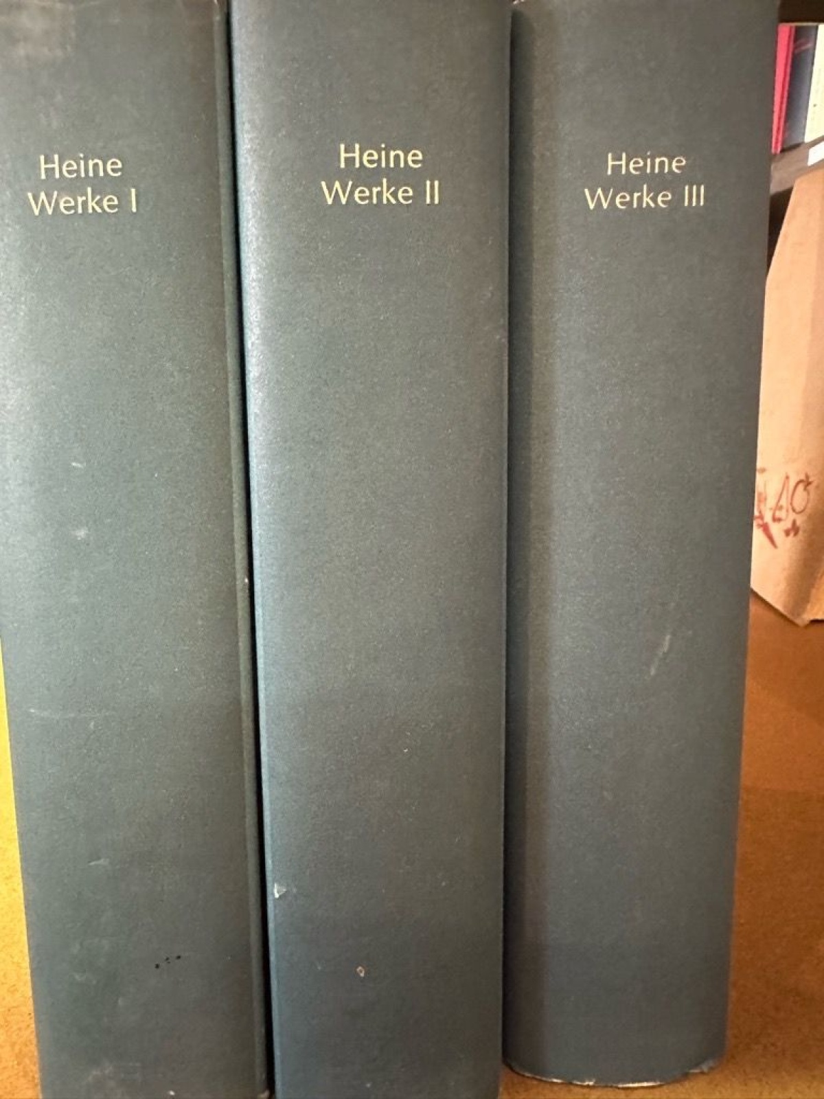 4820 Heinrich Heine HEINRICH HEINE. WERKE IN DREI BÄNDEN. BD.1: GEDICHTE, BD.2