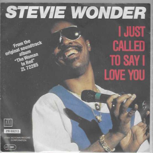 SINGLE / Stevie Wonder – I Just Called To Say I Love You