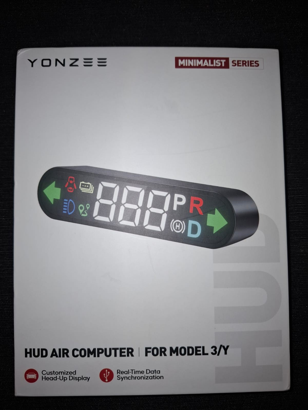 Yonzee HUD Air Computer für Tesla Model 3 / Y - Neues Head-Up Display (Made in Taiwan)