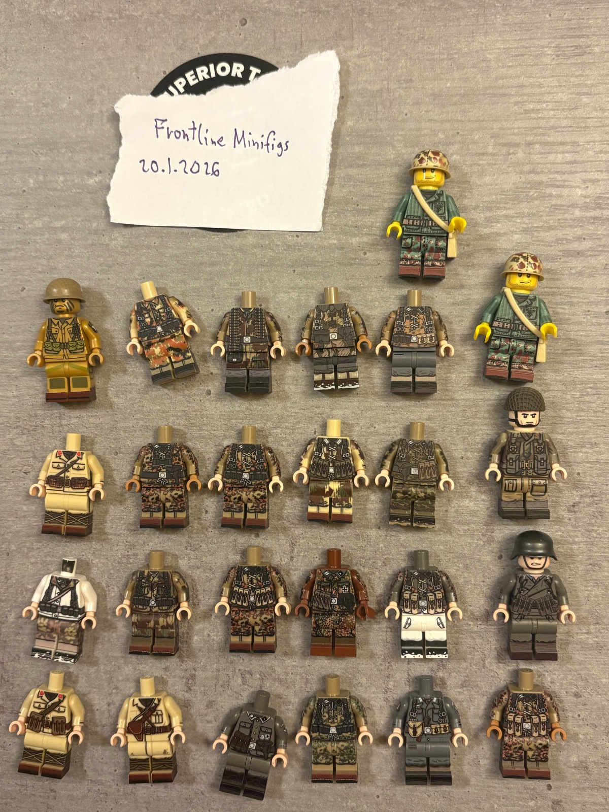 Lego Custom Printed WW2 Minifigs (Hard to find)