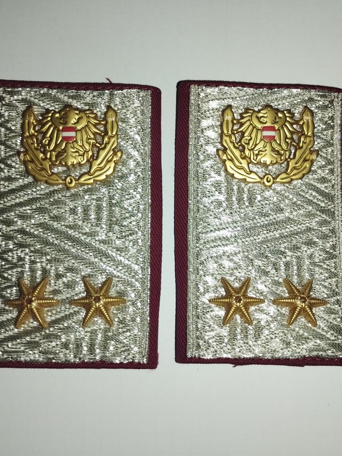 Dienstgrade Distinktionen Polizei Österreich Kontrollinspektor, 1 Paar NEU