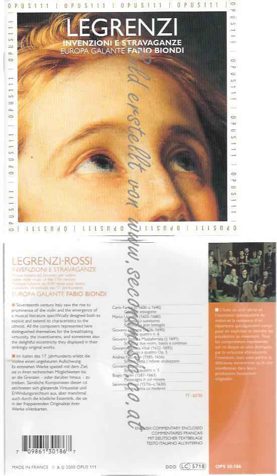 CD--EUROPA GALANTE, BIONDI, ET AL.--INVENZIONI E STRAVAGANZE