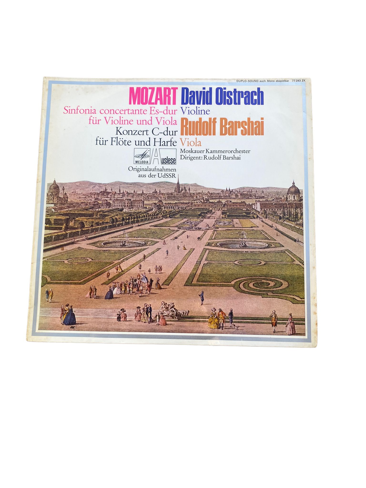 Vinyl W. A. Mozart SINFONIA CONCERTANTE ES-DUR FÜR VIOLINE UND VIOLA